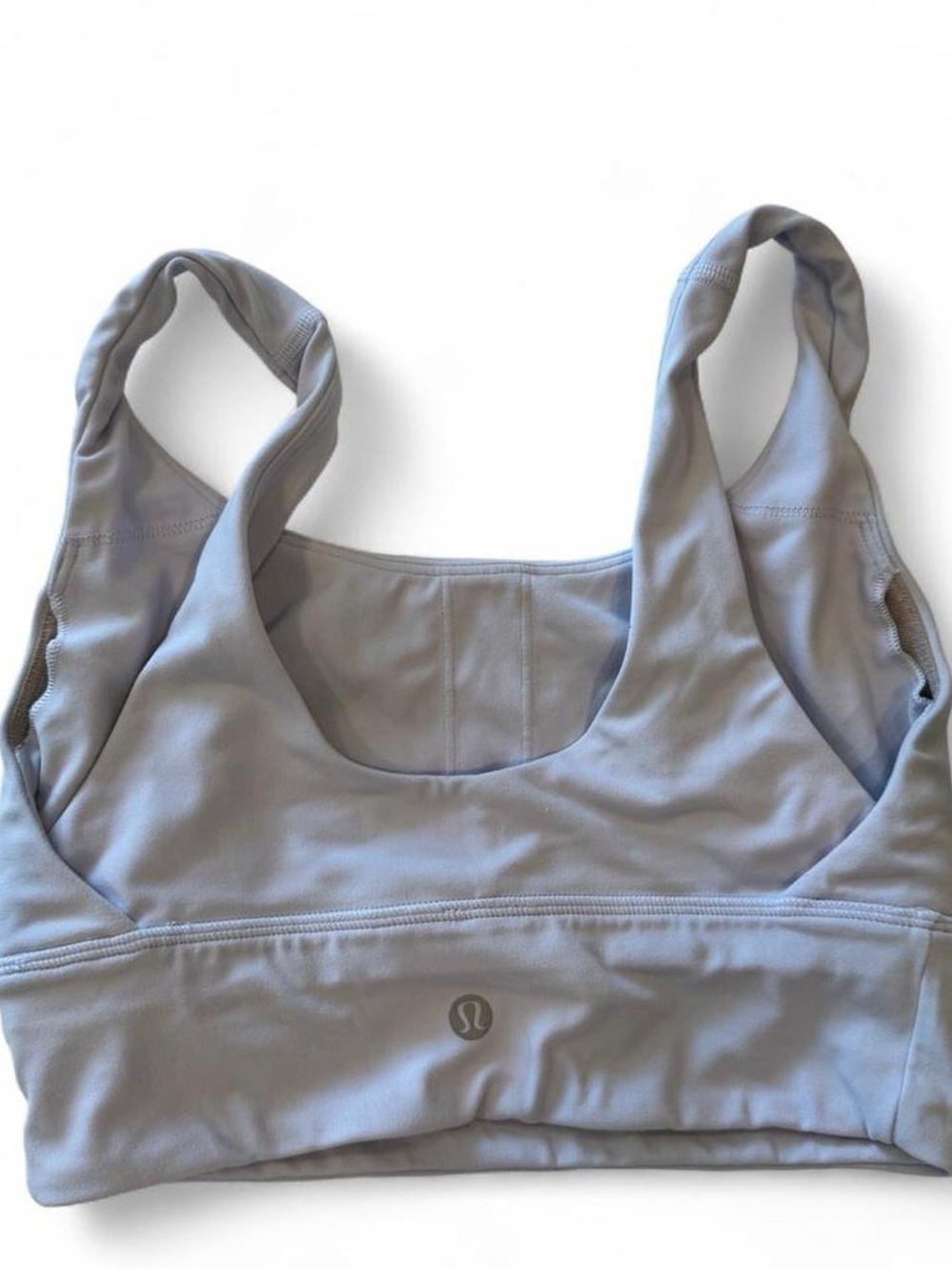 lululemon athletica Pale Gray Scoop Sports Bra